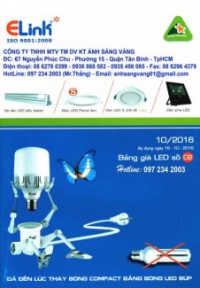 Thiết bị chiếu sáng: Euroto, NamLong-Netviet, Khaphaco, ELink, Tân Cường Thạnh, Sano, Quốc Ngọc, 168 Lighting, Kim Long, Hufa, Anfaco, Duhal, Paragon...