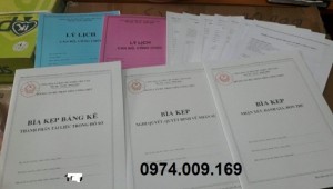 Bộ 3 bìa kẹp bảng kê