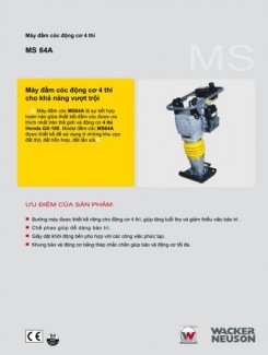 Giá bán máy đầm cóc chạy xăng Wacker Neuson MS64A rẻ nhất