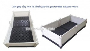 4 mẫu chậu nhựa ghép trồng rau cực to đang được mua nhiều nhất