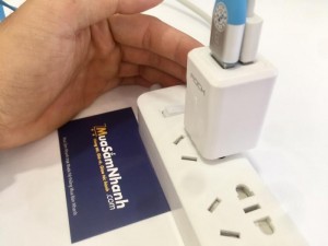 Cóc Sạc Rock T2 GS-50210C, Hỗ trợ 2 cổng USB 2.1A