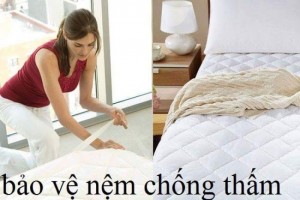 Bảo vệ nệm cao cấp 100 % cotton, êm mát cho làn da nhạy cảm của bé