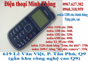 máy cỏ nokia 1202, 1280, 110i, 2690, 6300, 1120, X2 zin chính hãng giá rẻ quận 9, thủ đức, quận 2, bình dương, tp.hcm