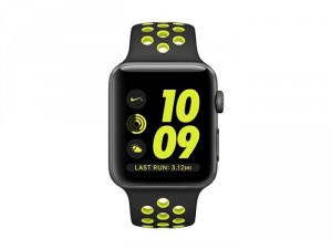 Apple Watch Sport (MP0L2) 42mm + (Series 2)Space Gray Aluminum Case - Black/Volt Sport Band