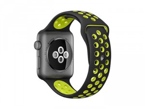 Apple Watch Sport (MP0L2) 42mm + (Series 2)Space Gray Aluminum Case - Black/Volt Sport Band