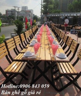 Lô bàn ghế nhà hàng, quán nhậu giá rẻ, chỉ 550k/bộ