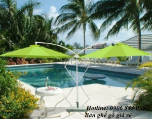 Ô dù lệch tâm, ô dù che mát cho kinh doanh resort, nhà hàng, sân golf giá cực rẻ