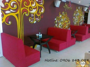 Bàn ghế sofa giá rẻ cho kinh doanh quán trà sữa, nhà hàng, quán karaoke