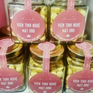 Viên tinh nghệ mật ong giữ dáng, đẹp da