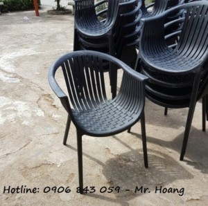 Ghế nhựa đúc cafe