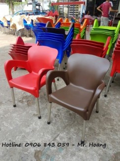 Thanh lý lô ghế nhựa cà phê, đủ màu lựa chọn