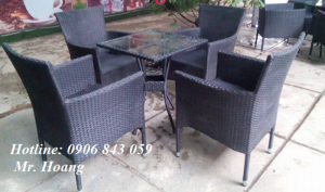 Bàn ghế nhựa cafe sân vườn giá rẻ, miễn phí vận chuyển