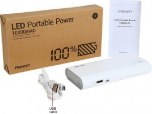 Pin sạc dự phòng pisen led portable 10.000mah chính hãng