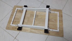 Bàn gỗ ghép chân gập