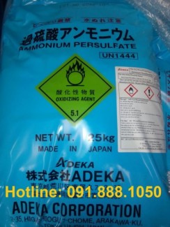 Bán (NH4)2S2O8 - Ammonium Persulfate (Adeka - Nhật Bản), 25kg/bao