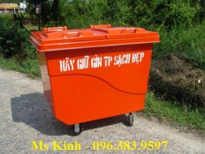 Bán thùng rác to, thùng rác công nghiệp loại nhựa hdpe