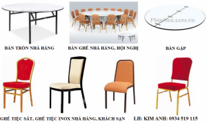 Bàn ghế inox nhà hàng tiệc cưới, khách sạn, quán ăn, ghế tiệc sắt giá rẻ tại Hà Nội