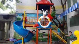 Cầu trượt liên hoàn giá rẻ cho bé 2017