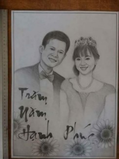 Vẽ chân dung theo yêu cầu