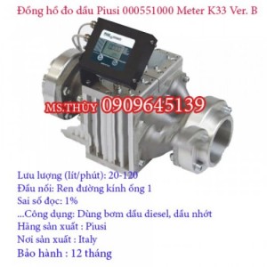 Đồng hồ đo dầu Piusi 000551000 Meter K33 Ver. B