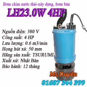 Máy bơm chìm hút nước thải và hút bùn xây dựng