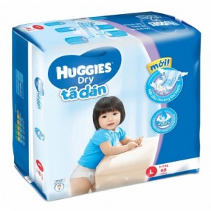 Tả dán Huggies L68 Freeship