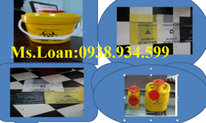 Hộp đựng vật sắc nhọn,hộp đựng bơm kim tiêm y tế
