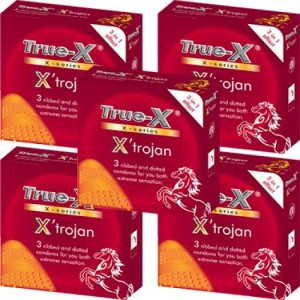 Combo 5 hộp Bao cao su 3 trong 1 X'trojan