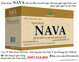 Thảo dược NAVA chuyên trị mất ngủ, rối loạn giấc ngủ