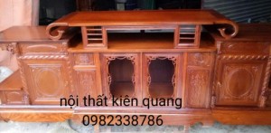 Kệ tivi gỗ hương vân dài 2 m 40