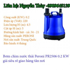 Bơm chìm nước thải Peroni PR2506 0.2 KW