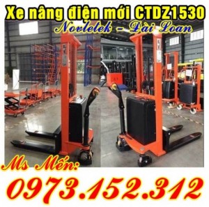 Xe nâng điện mới CTDZ 1530, sẵn hàng Đài Loan, giá rẻ