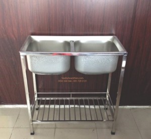 Chậu rửa chén inox kèm chân