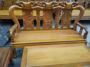 Bộ bàn ghế minh quốc đào gỗ nghiến tay 10 và tay 12