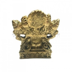 Tượng Đá Thần Voi Ganesha 5 Đầu (Màu Nhũ Đồng), Dài 9 x Rộng 7 x Cao 10 (cm), Giá - 150.000₫