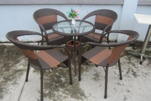 Ghế giả mây cà phê