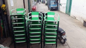 Ghế giả mây cà phê