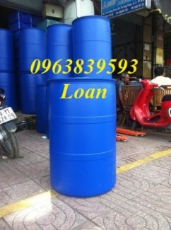 Phuy nhựa 220L nắp kín