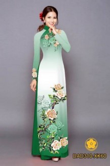 Vải áo dài hình hoa hồng của Vải Áo Dài Kim Ngọc