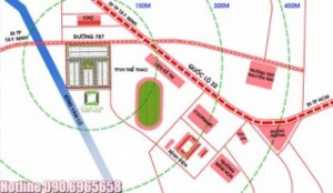 Khu phố thương mại Mai Anh - trung tâm thị trấn Trảng Bàng - Tây Ninh.