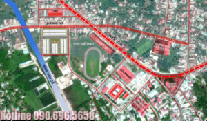 Khu phố thương mại Mai Anh - trung tâm thị trấn Trảng Bàng - Tây Ninh.