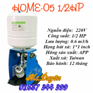 Máy bơm tăng áp đầu inox thân bằng gang chính hãng