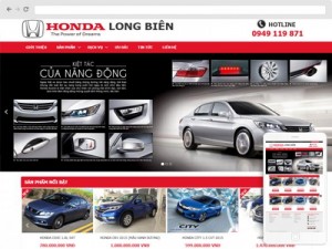 Mẫu website ô tô