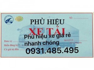 Phù hiệu xe tải ở Bình Dương