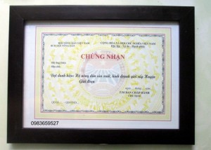 Mẫu Giấy chứng nhận hộ nông dân sản xuất