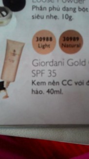 Kem nền Giordani Gold CC Cream SPF 35 - dưỡng da, chống nắng