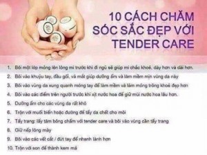 Tender Care - Son dưỡng - Dưỡng ẩm cho vùng da khô ráp - Kem dưỡng cho lớp biểu bì