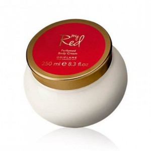 My Red Perfumed Body Cream. Kem dưỡng thế giàu dưỡng chất giúp dưỡng ẩm và chăm sóc cho làn da mềm mại, đồng thời để lại hương thơm sang trọng của nước hoa My Red Eau de Parfum (