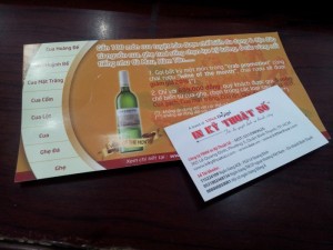 In tờ rơi kết hợp voucher