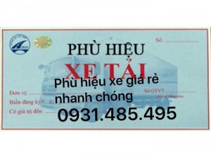 Phù hiệu vận tải để làm gì?